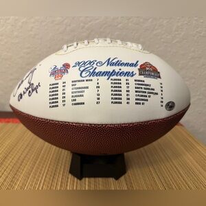 Urban Meyer Signed 2006 UF Florida Gators National Championship Football w/Box